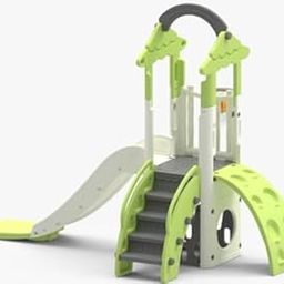OK Play Little Tree House Playground Playset | with Slide & Climber for Kids | Perfect for Home & School Modern Design | Safe & Fun | Indoor & Outdoor Use | Large | Green & White-image-14
