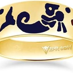 Zodiac Power Rashi Power Aquarius Alloy Ring - Gold Ring-image-14