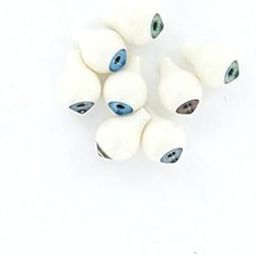 VELURA 5X 8pcs 14mm Round Acrylic ABS Doll Eyes Eyeball Random Color|10 Pieces Rubber Necklaces|Supplies| Dolls-image-8