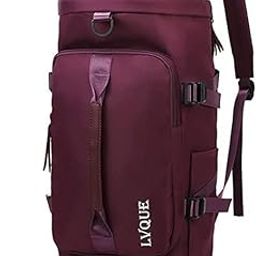 Travel Duffel Bag Backpack for Women Sport Duffle Carry on Bag Waterproof with Shoes Compartment Small Weekender Bag for Gym Yoga Swimming Sport Hiking Dance, Medium, Travel Backpacks (Maroon)-image-120