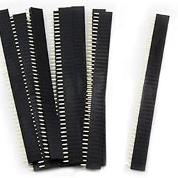 EPICTAC 10 Pcs 40 Pin 2.54mm Single Row Straight Female PCB Header Connector Strip-image-70