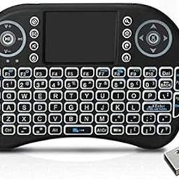 Wireless Keyboard and Mouse (Touchpad with Backlight) 2.4GHz Wireless Touchpad with Smart Function for Smart Tv, Android Tv Box, Raspberry-Pi, Android & iOS Devices-69