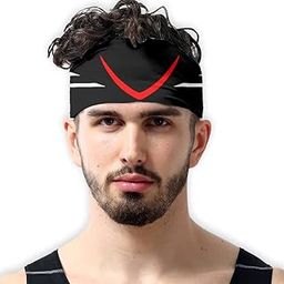 Men Women Sports Gym Workout Unisex Headband Other Sports Printed Head Band (Black, White,red)-image-65