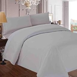 AMAR Homes 80"x80" Double Size Duvet Cover/Comforter Cover/razai Cover/Zipper Closer Duvet Cover (80x80 Inch)_Light Grey-image-78