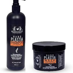 Heaven Valley Professional Nano Plastia Hair Shampoo + Nano Plastia Hair Mask Combo for Frizz-Free, Shiny Hair (2 Items in the set)-image-79