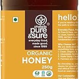Pure & Sure Organic Honey 250G | 100% Raw & Natural | Organic Certified | Unprocessed & Non-Pasteurized | Rich in Anti-Oxidents & Amino Acids | No Sugar, No Adulterated-6