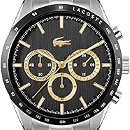Boston Collection Men's Chronograph Quartz Watch with Leather or Stainless Steel Link or Mesh Strap-image-27