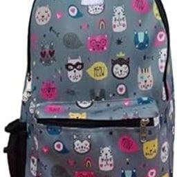 Fashion Medium Fashion Backpack for Girls Best Gifts for Girls College Bag for Girls Stylish Backpack for Women Stylish Latest Ladies Backpack (Stylish, Grey Kitty)-image-32