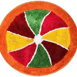 24x24 Inch Cotton Meditation Rug | Multicolor Pooja Aasan Mat for Home, Temple, and Outdoor Use-image-78