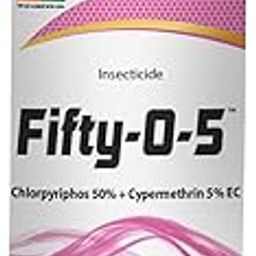 Titan Agritech Limited Fifty-O-5 | Chlorpyriphos 50% + Cypermethrin 5% EC Broad Spectrum Pest Control for Chewing and Sucking Insects in Cotton Rice Vegetables Pulses Oilseeds_500ml-image-60