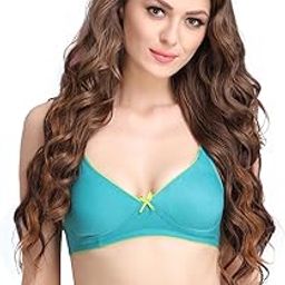 Women's Cotton Non Padded Wire Free Half Cup Full-Coverage Bra-image-44