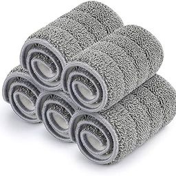 HOME CUBE 5 Pc Flat Mop Head Refill Replacement Microfiber Mop Pads for Wet & Dry Mops Floor Cleaning Pads - (33x12cm)-image-46