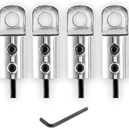 Heavy Gym Machine Wire Lock Set with Bolts and L Key (4 Pcs Set)-27