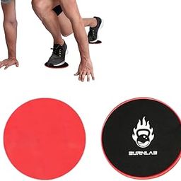 Burnlab Core Sliders (Set of 2) - Dual Sided, Smooth Gliding Discs - for Abs, Back, and Leg - Stregthen Abs & Improve Balance at Gym or Home - Ideal for Men and Women-image-70