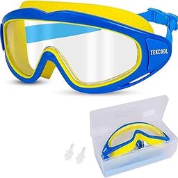 TEKCOOL Swimming Goggles for Kids Big Frame Leakproof Swimming Goggles for Children Kids Swim Goggles with Anti Fog and UV Protection for Boys Girls-image-25