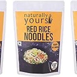 Naturally Yours, Red Rice Noodles,includes Tastemaker, No Maida, Preservative Free, Non-Fried, Vegan, 180g Each (PACK OF 3)-image-4