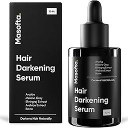 Masofta Anti Grey Hair Darkening Serum | Limits Hair & Beard Greying | Promotes Shinier Hair | With Arcolys, Melano Gray, Biotin & Bhringraj For Both Men & Women, 30ML-2