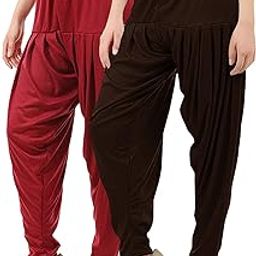 Viscose Womens Dhoti Salwar Harem Patiala Bottoms Pants-image-75