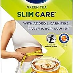 Tetley Green Tea Slim Care, With Added L-Carnitine, Helps Burn Body Fat, Boosts Energy, Low Calories, Delicious Natural Lemon and Honey Flavours, Makes 25 cups-picture-30
