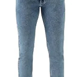 peter england Men Blue Light Wash Wash Slim Tapered Jeans-picture-13
