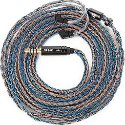 keephifi KBEAR ST16 2-Meter Long Silver-Plated Upgrade Earphone Cable with 3.5mm Gold-Plated Plug for KZ ZST AS10 EDX EDC (QDC, Brown, 2.5MM Plug)-image-40