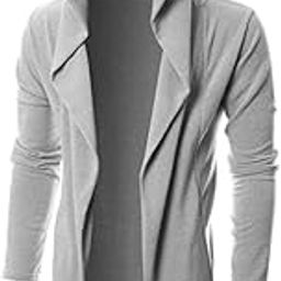 Longline Hooded Cardigan Ruffle Shawl Collar Open Front Drape Cape Overcoat-image-72