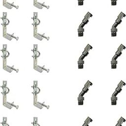 Solar Panel Cleaning Sprinkler -180 Degree Nylon Made With L-Type Panel Hanger Pipe Support Clamp Size Of 1/2'' | Universal Fit Brackets & Solar Sprinkler for All Solar Panels, Set Of both (10, 1/2'')-image-54