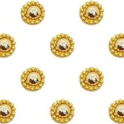 Comet Busters Beautiful Gold Round Bindi (BIN1541)(4mm)-30