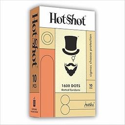 HOTSHOT 1600 Dots Extra Dotted Condom for Men -10 Count-20