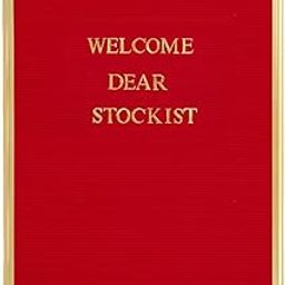 ALKOSIGN Astra Grooved Board with Flocked Velvet Fabric - Red (1 x 1.5 Feet) Portrait Guest Welcome Display for Offices, Receptions, Conference Rooms & Banquet Halls-23