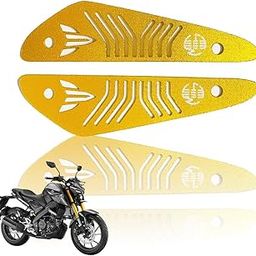 MOTO GENIUS Aluminum Air Intake Filter Cover Dust Protection for Yamaha MT 15 | Bike Air Filter Cover (Gold)-image-22
