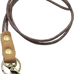 Neck Lanyards Strong Metal Clip Leather Lanyard Strap for Keys Wallet Phone'|Clothing Shoes & Accessories | Mens Accessories-image-44