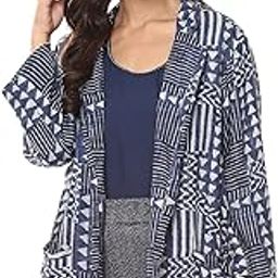 Women Viscose Straight Printed Jacket-image-37
