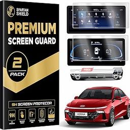 TouchScreen Protector For HYUNDAI VERNA 2023 SX(O) Infotainment System (10.25" Inch) & Digital Instrument Cluster System Guard [Not Tempered Glass] (10.25 Inch Combo)-17