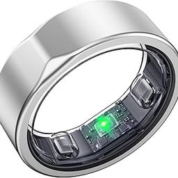 SEEKZERO Smart Ring-Size First Before You Buy, No APP Subscription,7-10 Days of Use,Sleep|Activity|Stress|Heart Rate|SPO₂ Tracker, Compatible with iOS and Android (Silver, 6)-7