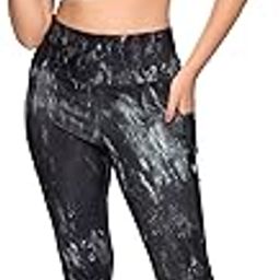Printed Polyester Elastane Sports Bra and Leggings Set STY-04-C Black-image-12
