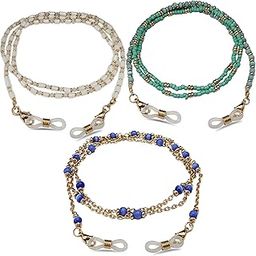 Specs Chains and Lanyards for Women - Combo Set of 3, 32 INCH, Fashionable Eyeglass Chains, Mask Lanyards, Sunglass Holders-3