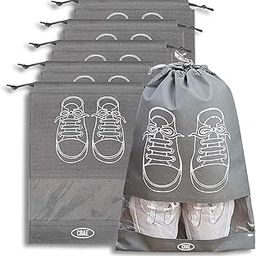 CRAE Shoes Bag for Travel & Storage Organizer for Men & Women | Travel Accessories | Shoe Organizer | Shoe Cover for Travel Essentials (Grey,Pack of 6)-image-57