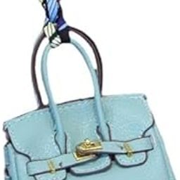 2xCar Key Case Lipstick Bag Cute for Women Girls Portable Mini Handbag Pendant Blue-image-31