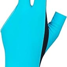 Enakshi (LABEL) 3 Fingers Billiard Gloves Left Hand Anti Slip Breathable Accessories Snooker Blue-image-40