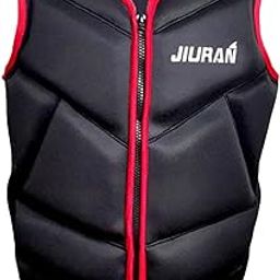 LOOM TREE Universal Adults Kids Neoprene Life Jacket Ski Swim Vest Canoeing Drifting Red M Water Sports | Swimwear & Safety | Life Jackets & Preservers-image-53