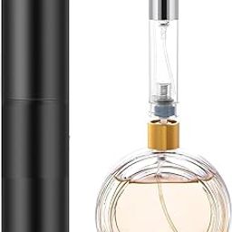 10ml Perfume Refill Bottle Refillable Perfume Bottle Mini Travel Empty Glass Spray Bottle with Perfume Extractor Pump,Funnel(Black)-picture-16