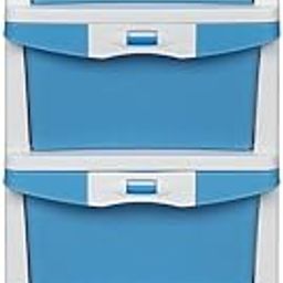 Nilkamal CHST24 4 Layers Plastic Chests of Drawers (Cream & Blue)-30