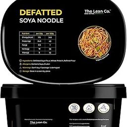 The Lean Co. Defatted Soya Noodle 200 g | 48% Protein, 1% Fat | Low Carb | Vegan | No Preservatives | Protein Rich(24 gm per serving) | Not Fried No MSG | No Artificial Flavour or Colours-image-55
