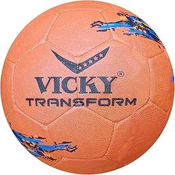 Vicky Transform Argentina Football Rubber Moulded Stitched Butyl Bladders Soccer Ball for Seniors Beginners Recreational Training Matches - Orange,(Needle Included)-image-40