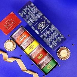 Healthy Treat Savouries Mix Diwali Gift Hamper | Roasted Snacks Gift Box Diwali Greeting Card | Diwali Gift Hampers | Roasted Snacks Diwali Gift Box | Wholesome Corporate Gifting | Healthy Snacks Diwali Gift Hamper for Gifting-image-50
