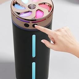 SHOPECOM Colorful Aromatherapy Heavy Mist Spray Dazzle Humidifier 300 ml Ensure Proper Room Ventilation During for Bedroom car Office Bedroom Colorful Car Large Capacity(Pack of 1)-picture-30