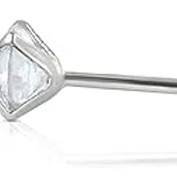 Ivonna Diamond Men's Stud Earrings | Silver-Tone Studs with Round-Cut CZ & Ball-Back Closure | Sleek Barbell Style for Modern Looks | Lightweight & Chic | Perfect for Gifting & Street Style-image-47