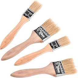4pcs Natural Bristle Pastry Brushes Hardwood Handle Heat-Resistant BBQ Brush-image-56