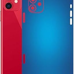 AtOdds - Compatible for iPhone 11 - Mobile Back Skin Sticker Wrap - Lamination - Rear Screen Guard Protector (Coverage - Back+Camera+Sides) (Design - Aqua Blue)-image-114